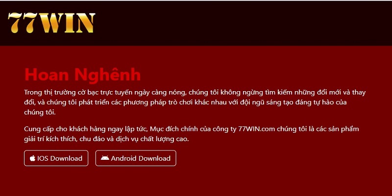 Tải app 77Win thao tác gói gọn trong 5 phút